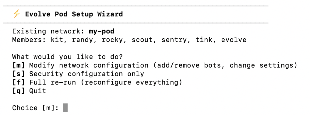 Setup wizard